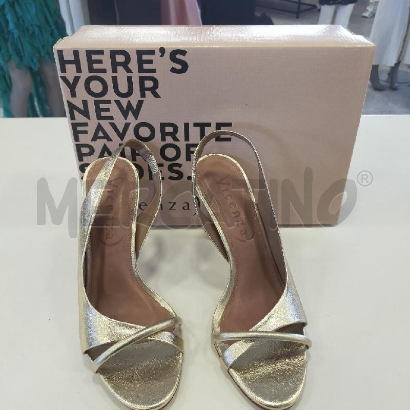 SCARPE DONNA VICENZA DORATE  | Mercatino dell'Usato Roma rebibbia 2