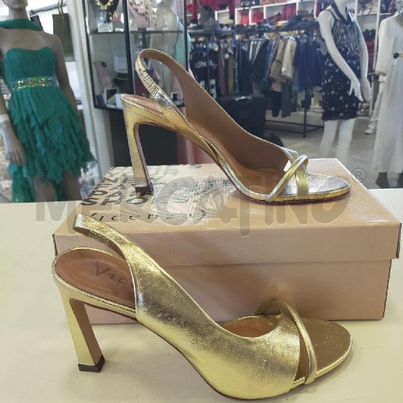 SCARPE DONNA VICENZA DORATE  | Mercatino dell'Usato Roma rebibbia 4