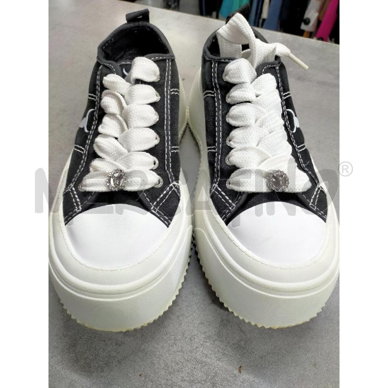SCARPE DONNA WINDSORSMITH NERE BIANCHE BASSE | Mercatino dell'Usato Roma rebibbia 4