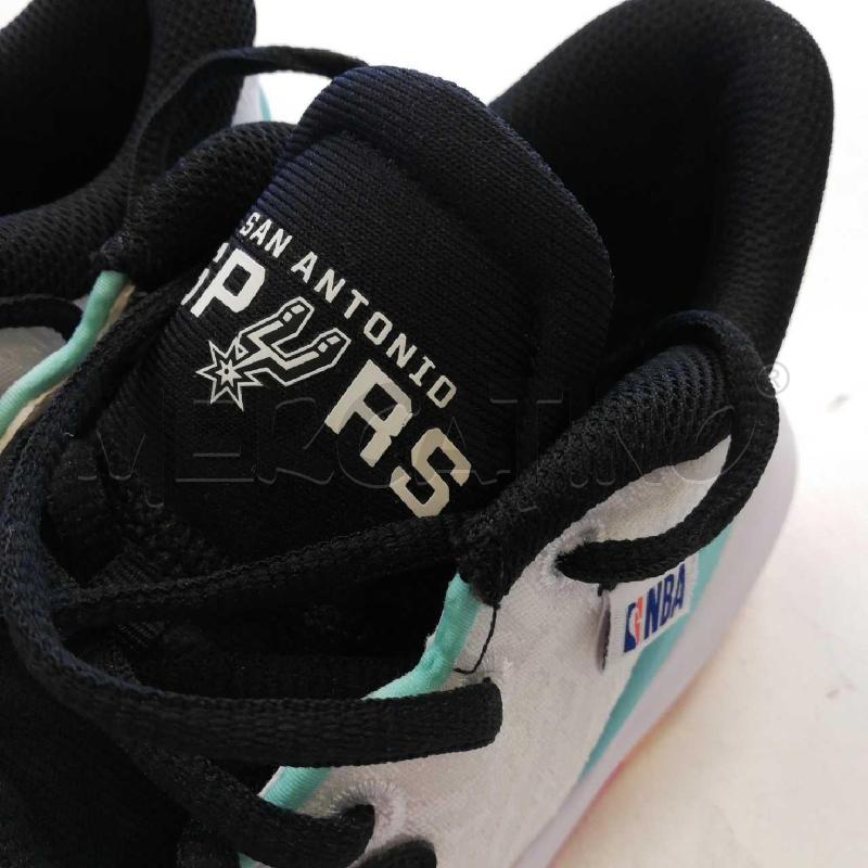 SCARPE NBA BIANCHE DETT CELESTI SUOLA FUSCIA ARNACIONE  | Mercatino dell'Usato Roma rebibbia 2
