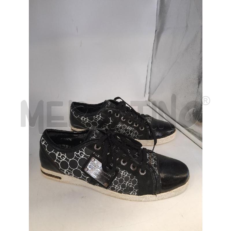 SCARPE UOMO DOLCE&GABBANA NERE PLACCA CROMO  | Mercatino dell'Usato Roma rebibbia 1