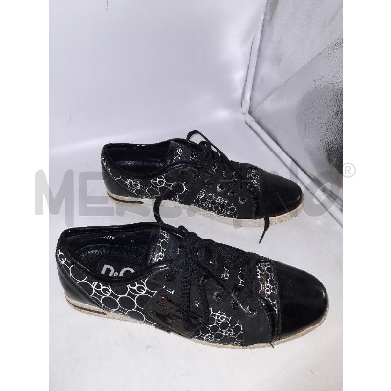 SCARPE UOMO DOLCE&GABBANA NERE PLACCA CROMO  | Mercatino dell'Usato Roma rebibbia 2