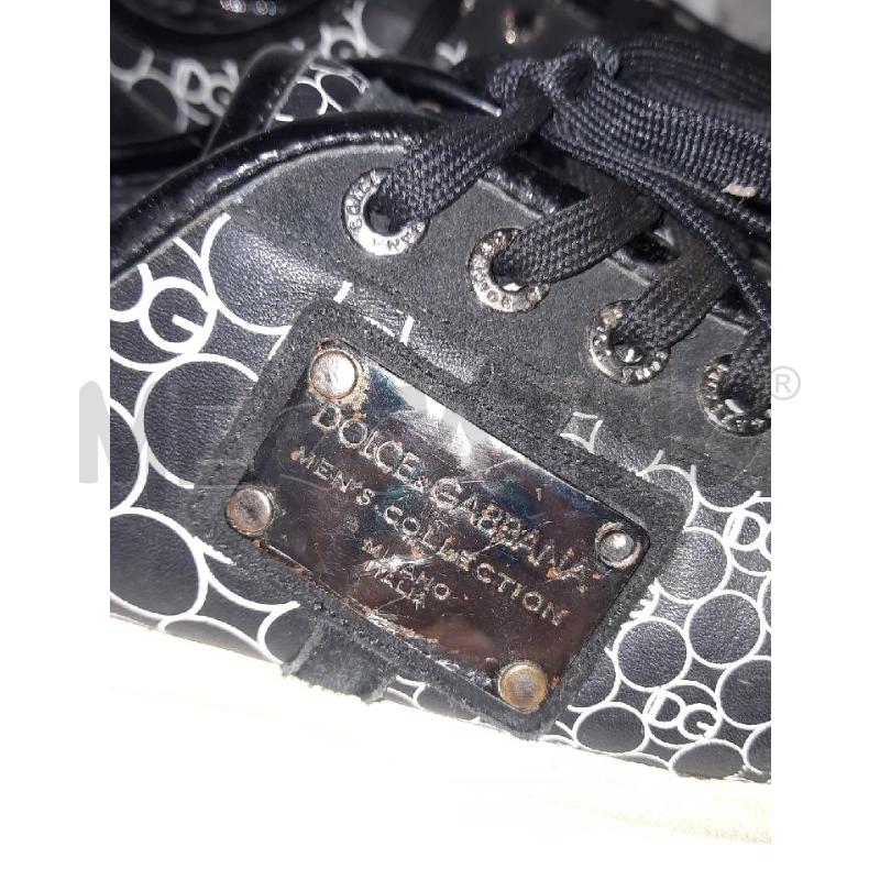 SCARPE UOMO DOLCE&GABBANA NERE PLACCA CROMO  | Mercatino dell'Usato Roma rebibbia 3