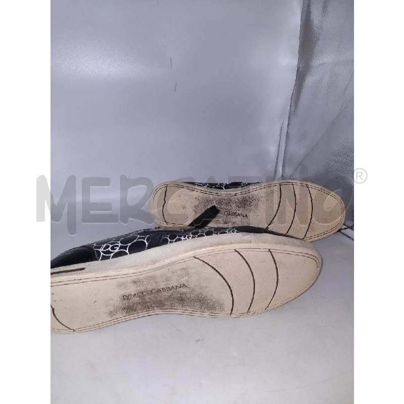 SCARPE UOMO DOLCE&GABBANA NERE PLACCA CROMO  | Mercatino dell'Usato Roma rebibbia 4