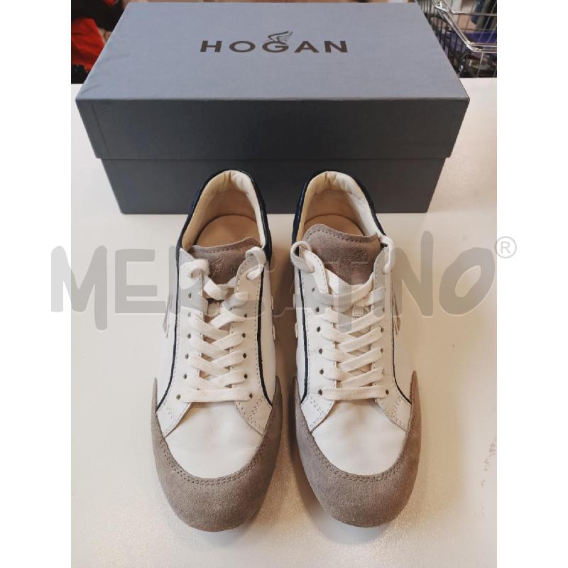 SCARPE UOMO HOGAN  BIANCO GRIGIO  | Mercatino dell'Usato Roma rebibbia 3