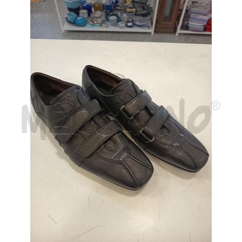 SCARPE UOMO PRADA NERI STRAPPI  | Mercatino dell'Usato Roma rebibbia 1