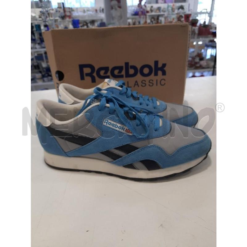 SCARPE UOMO REEBOK AZZURRI GRIGIO | Mercatino dell'Usato Roma rebibbia 2