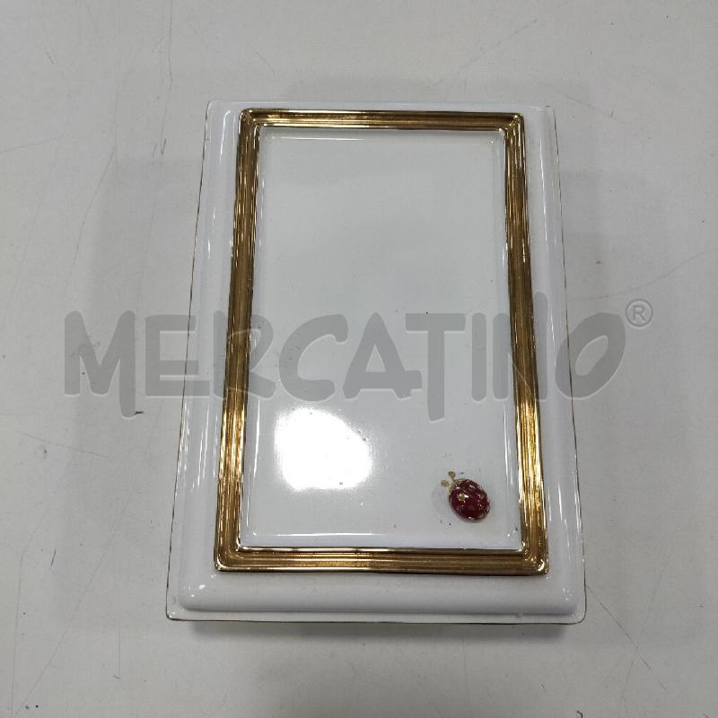 SCATOLA CERAM BIANCA RETT COCCINELLA | Mercatino dell'Usato Roma rebibbia 1