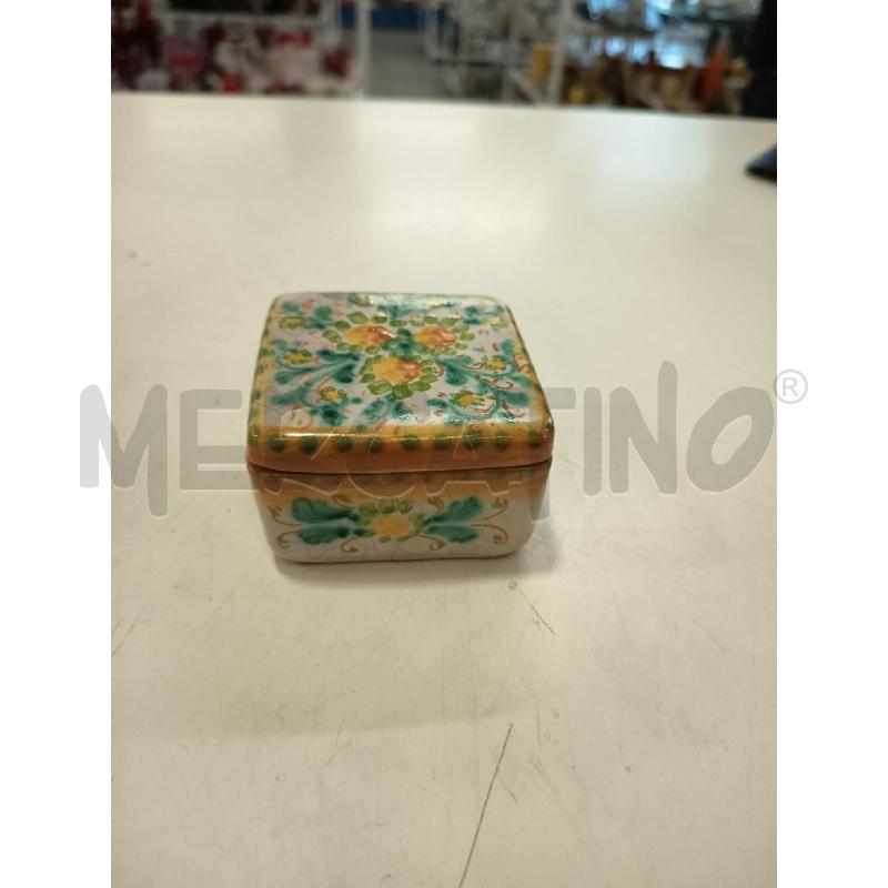 SCATOLA CERAM FIORI GIALLI SOLDANO SCIACCA | Mercatino dell'Usato Roma rebibbia 1