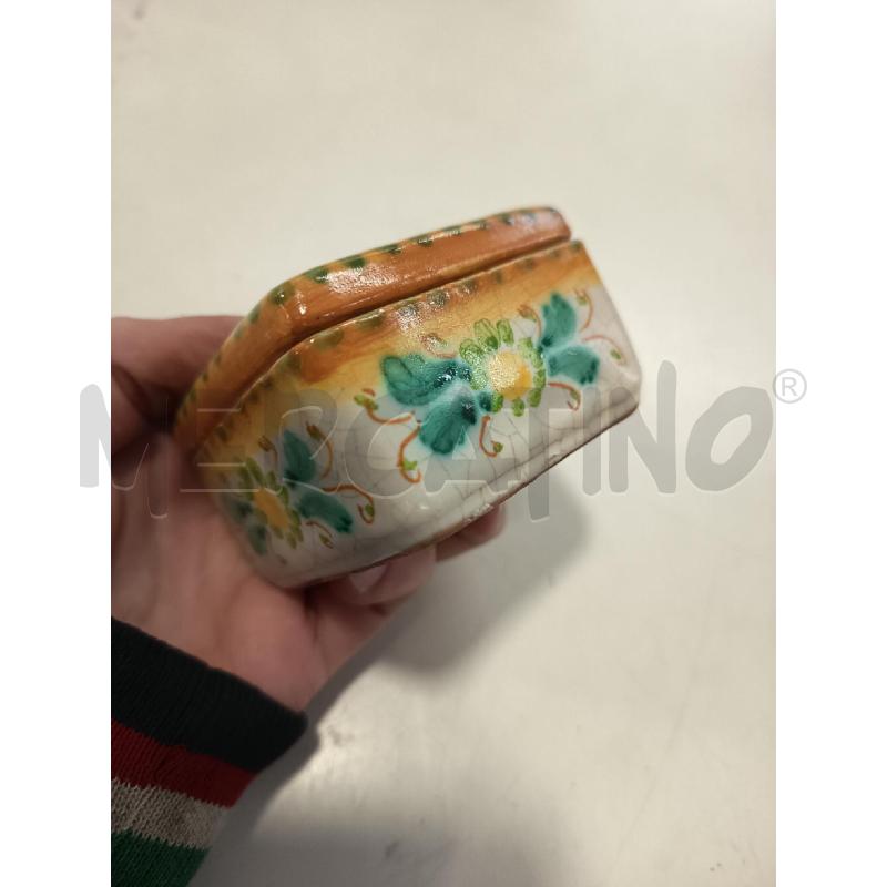 SCATOLA CERAM FIORI GIALLI SOLDANO SCIACCA | Mercatino dell'Usato Roma rebibbia 4
