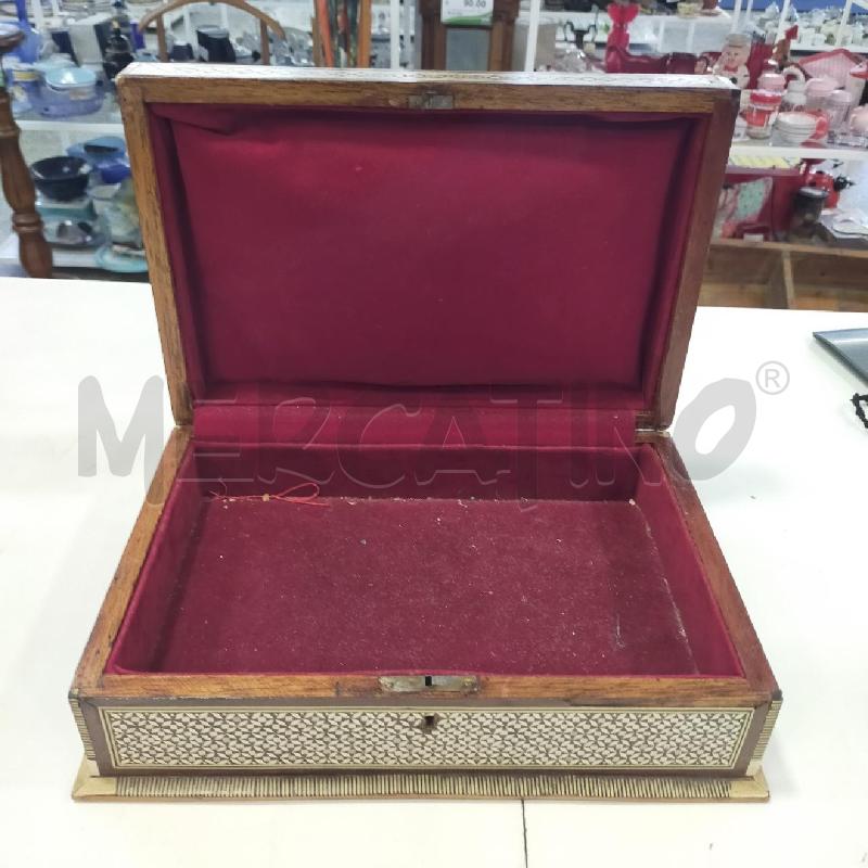 SCATOLA LEGNO INTARSIATA MADREPERLA DA RIV | Mercatino dell'Usato Roma rebibbia 2