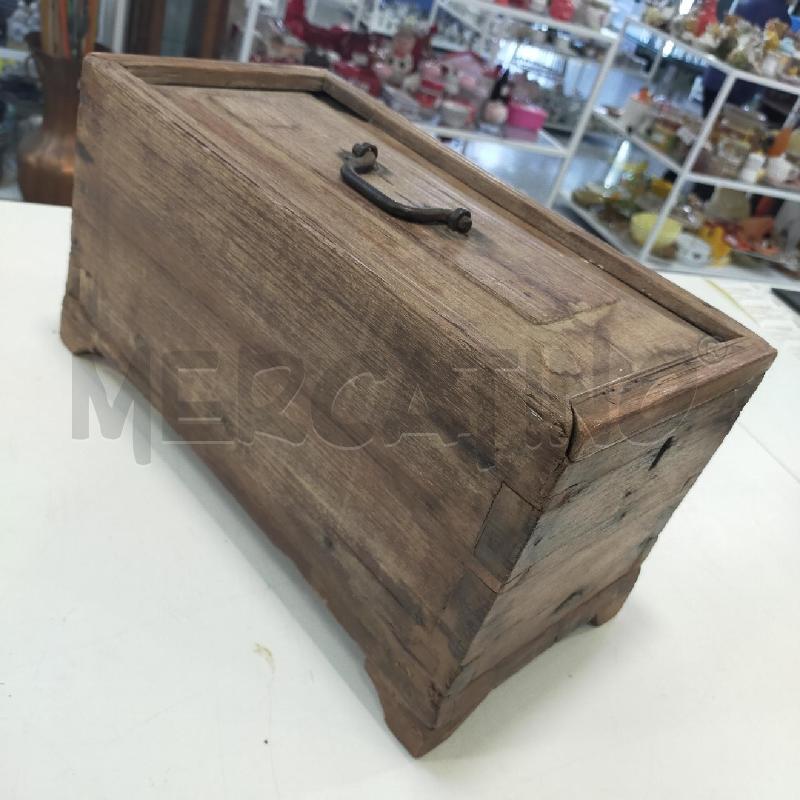SCATOLA VECCHIA LEGNO 3 SCOMPARTI DA RIV | Mercatino dell'Usato Roma rebibbia 2