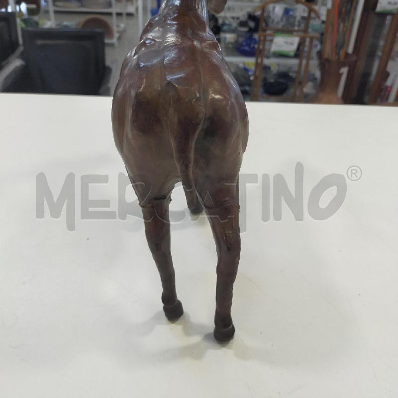 SCULTURA ANIMALE CUOIO CERVO | Mercatino dell'Usato Roma rebibbia 3