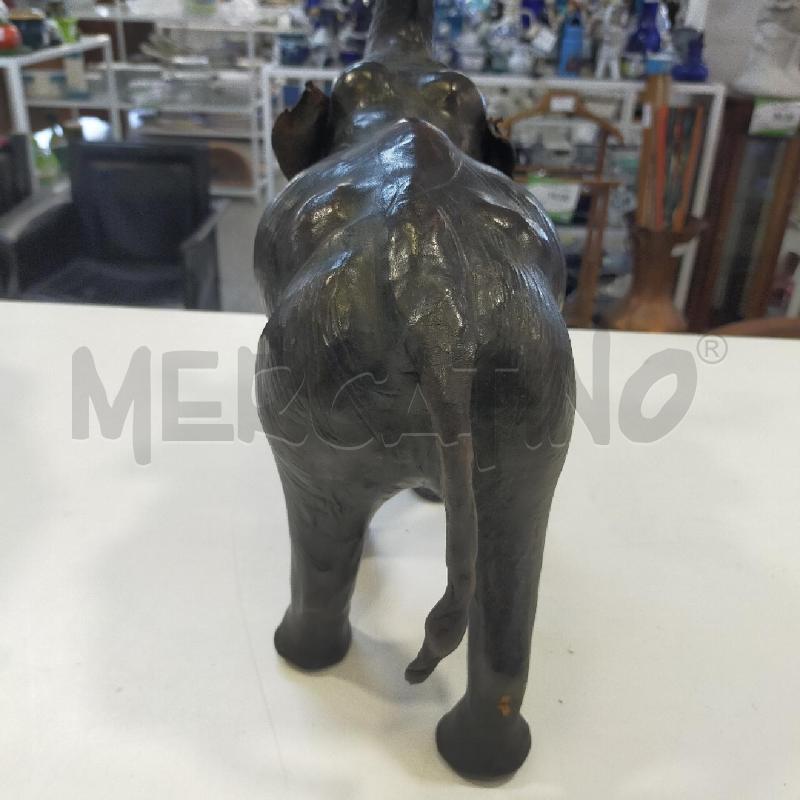 SCULTURA ANIMALE CUOIO ELEFANTE | Mercatino dell'Usato Roma rebibbia 3