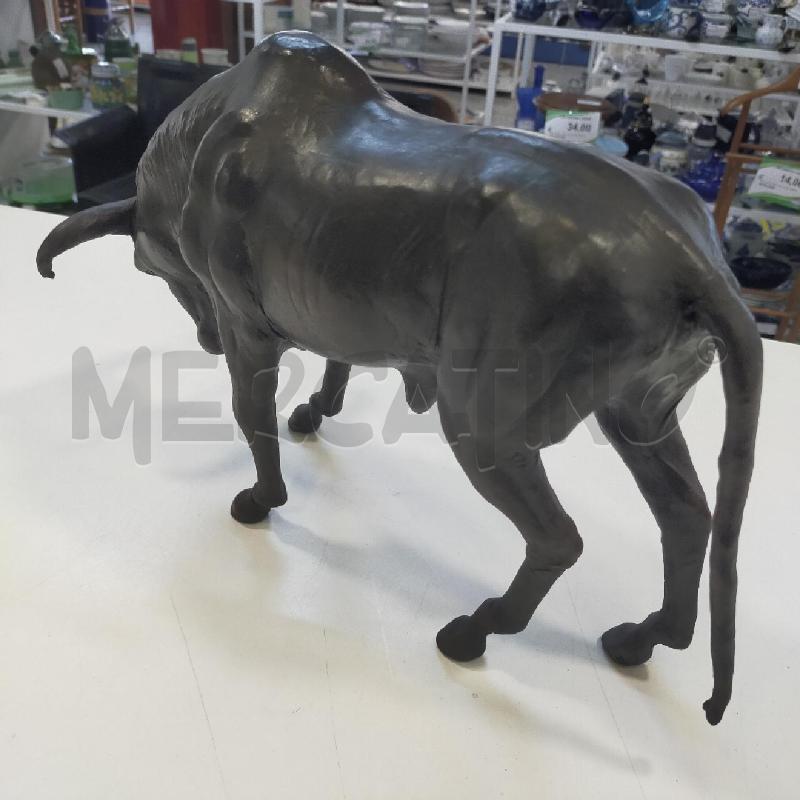 SCULTURA ANIMALE CUOIO TORO | Mercatino dell'Usato Roma rebibbia 3