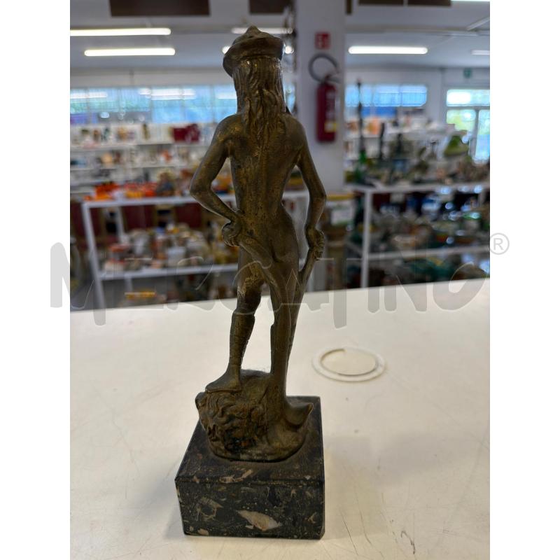 SCULTURA BRONZO DAVID DI DONATELLO B PIETRA NERA | Mercatino dell'Usato Roma rebibbia 2