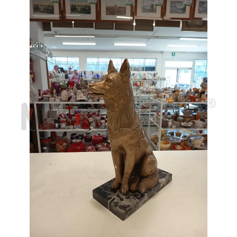 SCULTURA CANE DOR BASE MARMO  | Mercatino dell'Usato Roma rebibbia 1