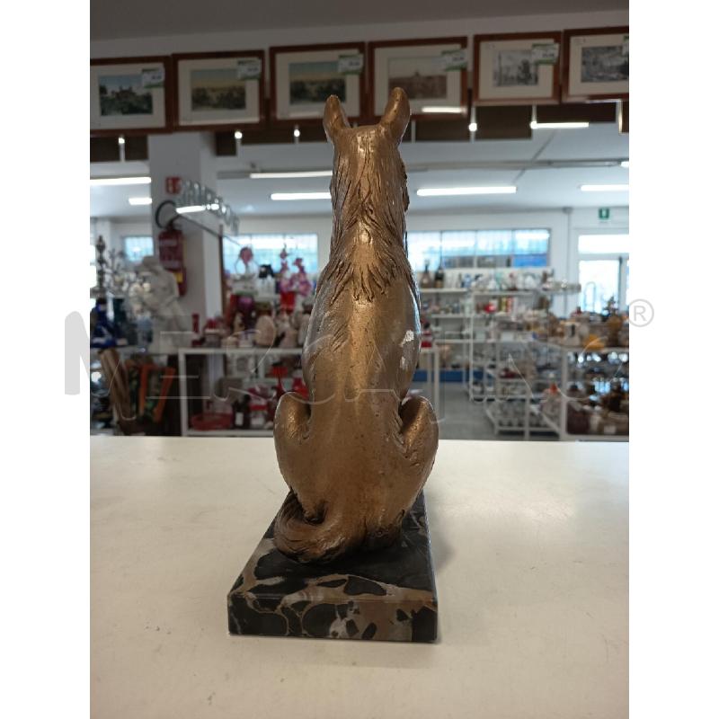 SCULTURA CANE DOR BASE MARMO  | Mercatino dell'Usato Roma rebibbia 4