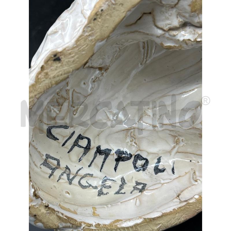 SCULTURA CERAMICA CANE FIRMA CIAMPOLI | Mercatino dell'Usato Roma rebibbia 3