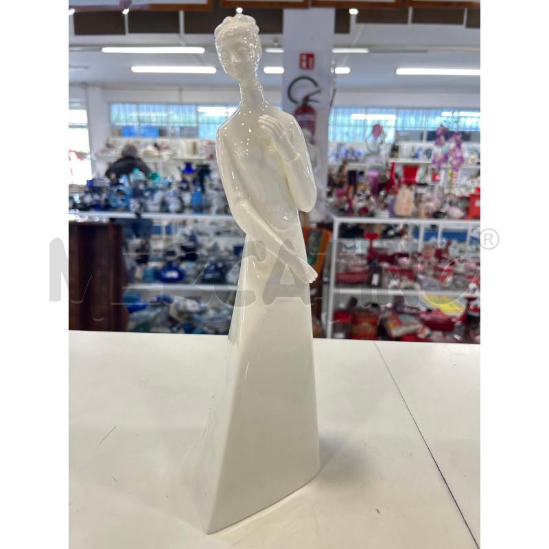 SCULTURA CERAM BIANCA ROYAL DOULTON DONNA | Mercatino dell'Usato Roma rebibbia 1