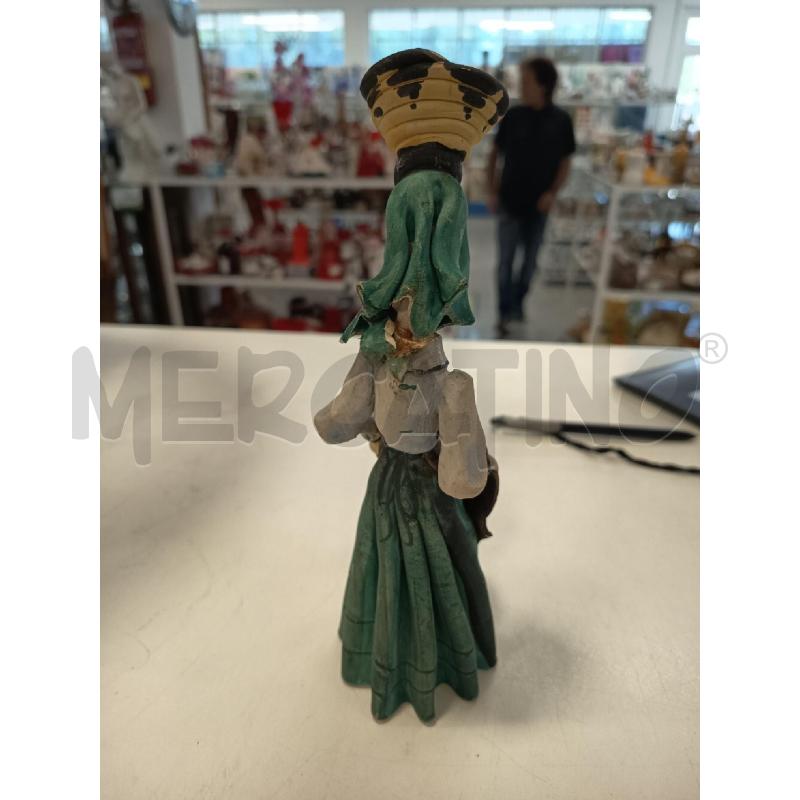SCULTURA CERAM SARDA DONNA COLORI | Mercatino dell'Usato Roma rebibbia 2
