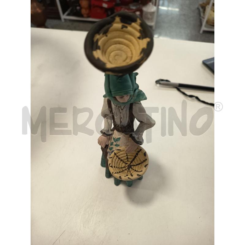 SCULTURA CERAM SARDA DONNA COLORI | Mercatino dell'Usato Roma rebibbia 3