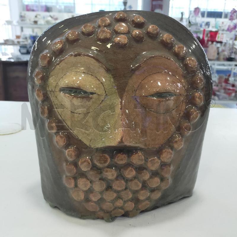 SCULTURA CERAM VOLTO UOMO CON BARBA | Mercatino dell'Usato Roma rebibbia 1