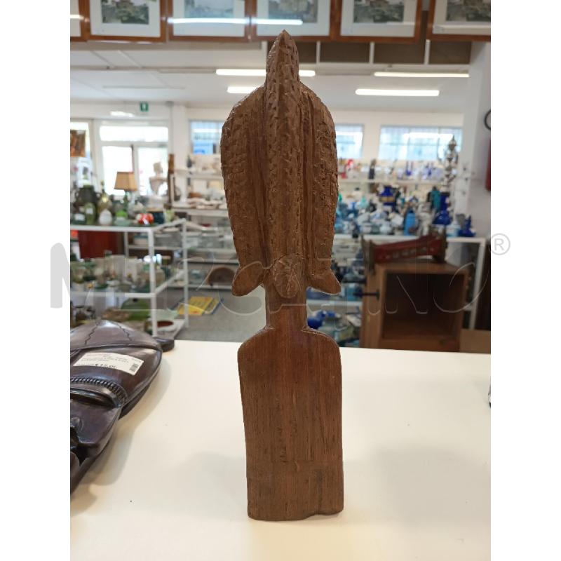 SCULTURA ETNICA INTARSI BIANCHI DONNA  | Mercatino dell'Usato Roma rebibbia 2
