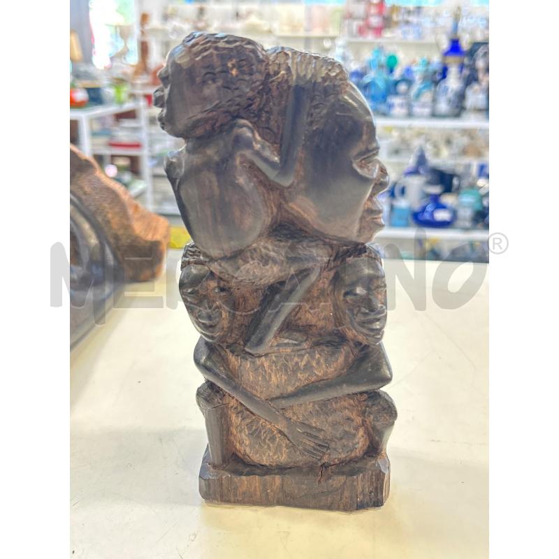 SCULTURA LEGNO DONNA BAMBINI | Mercatino dell'Usato Roma rebibbia 2