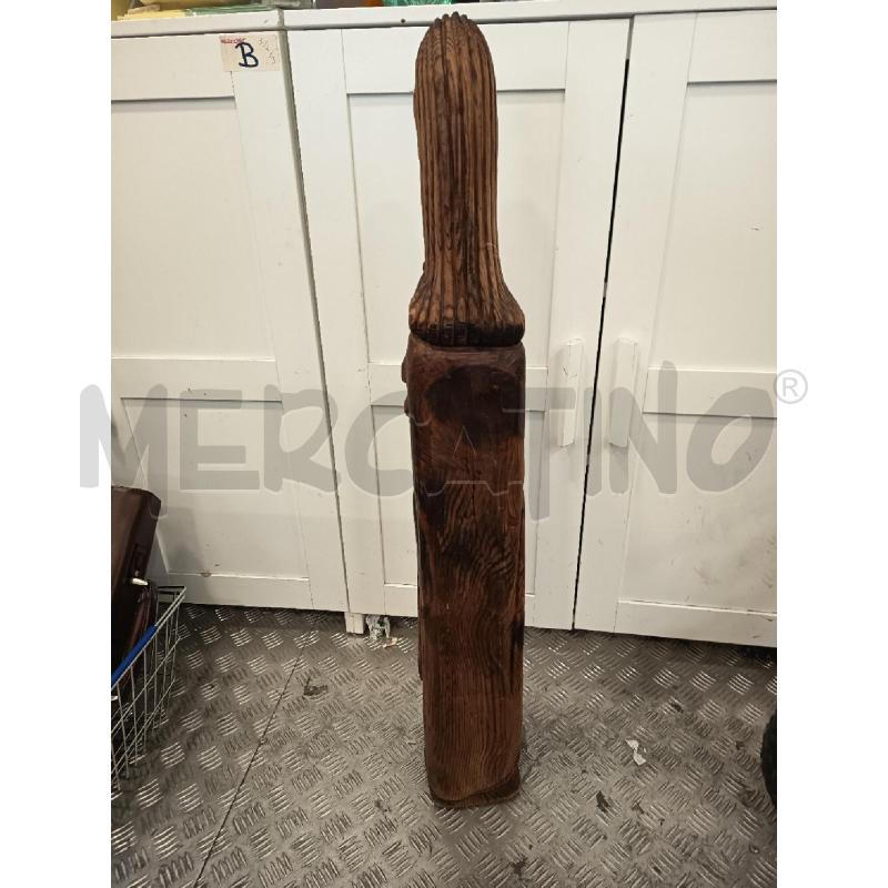 SCULTURA LEGNO SAN PAOLO H91 CM | Mercatino dell'Usato Roma rebibbia 3