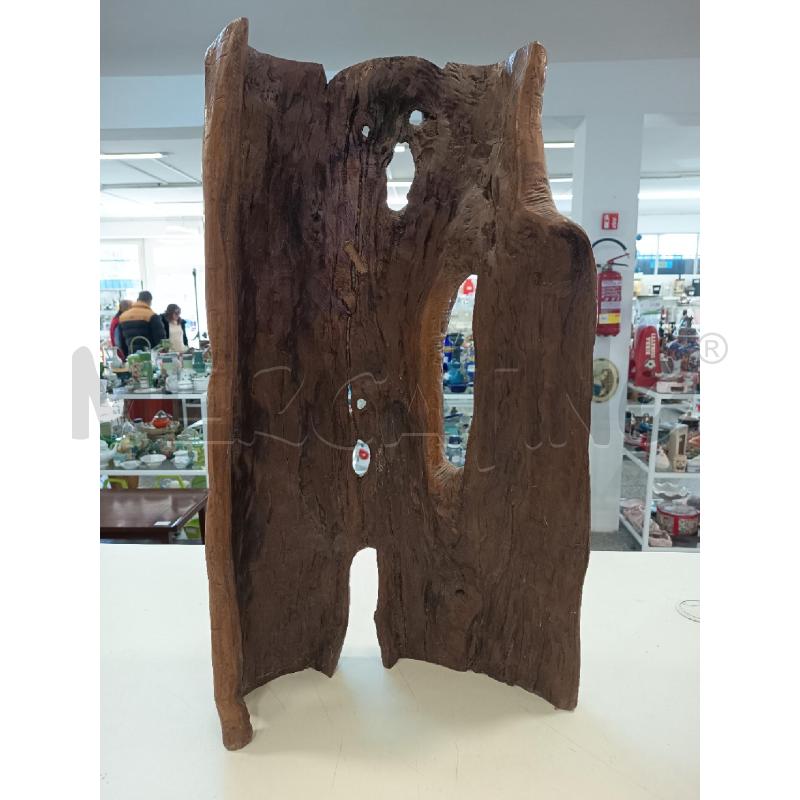 SCULTURA LEGNO ULIVO URLO DI MUNCH 74X45 | Mercatino dell'Usato Roma rebibbia 2