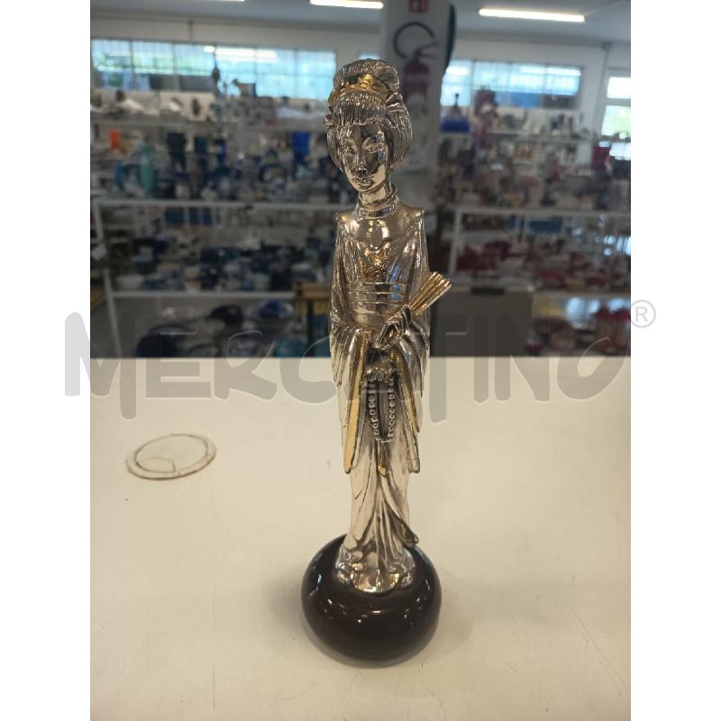 SCULTURA ORIENTALE CROMO DONNA | Mercatino dell'Usato Roma rebibbia 1