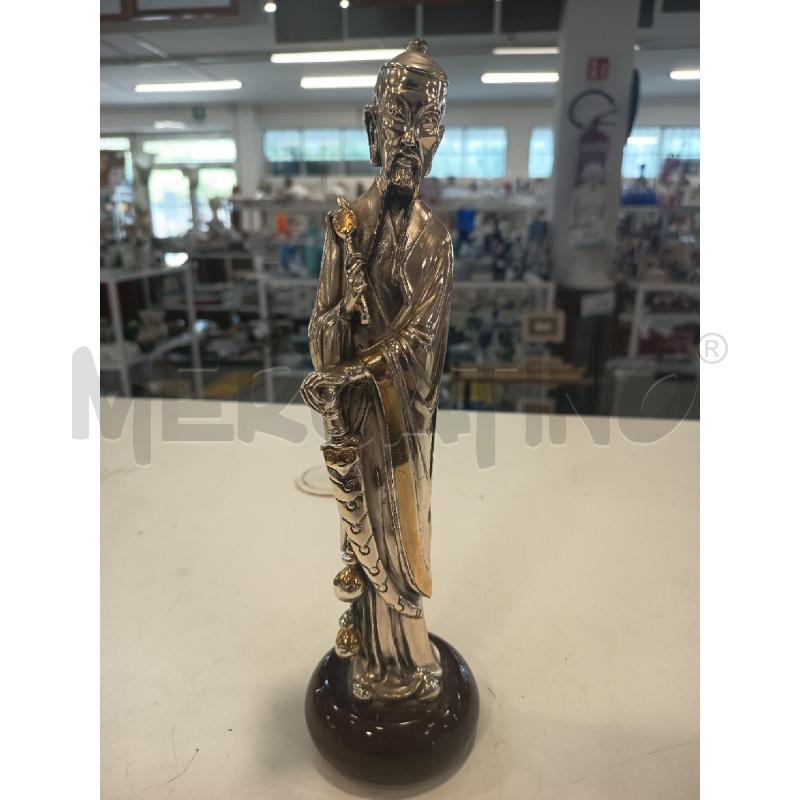SCULTURA ORIENTALE CROMO UOMO | Mercatino dell'Usato Roma rebibbia 1