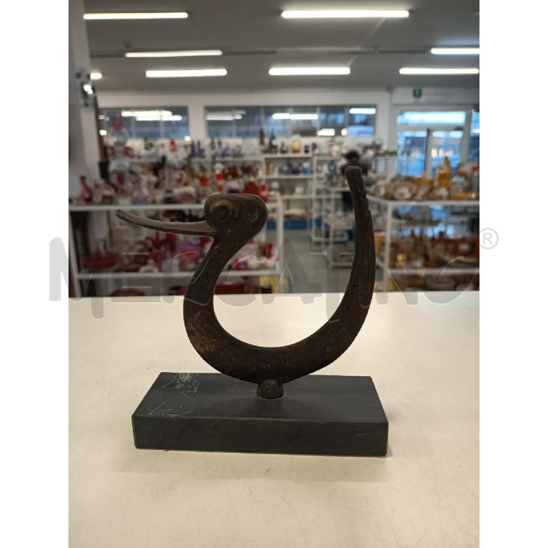 SCULTURA PICCOLA BRONZO SIMONCINI ANATRA | Mercatino dell'Usato Roma rebibbia 1