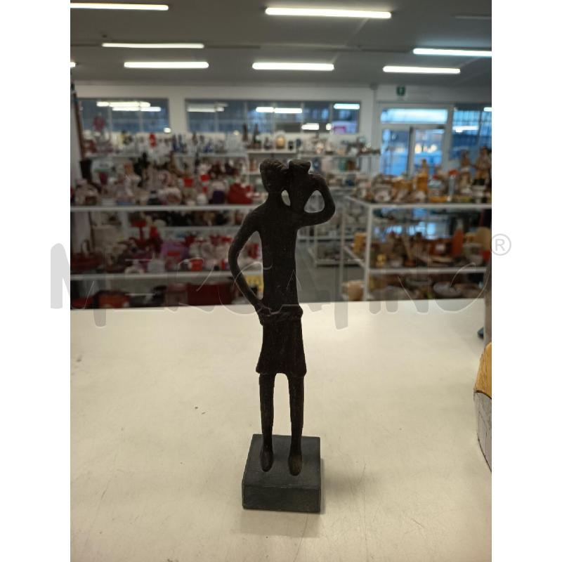 SCULTURA PICCOLA BRONZO SIMONCINI UOMO CON VASO | Mercatino dell'Usato Roma rebibbia 1