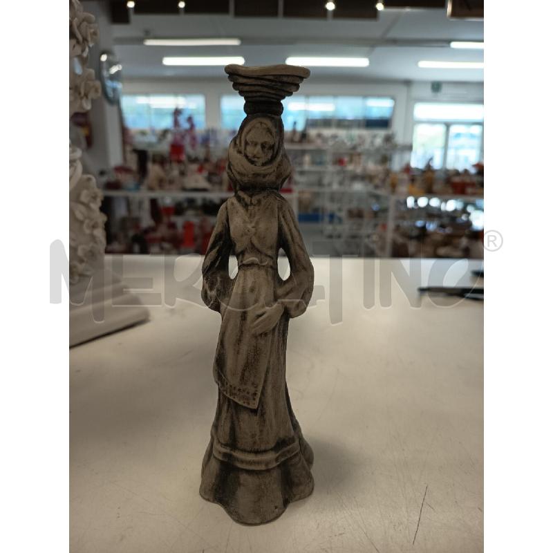 SCULTURA PICCOLA CERAM SARDA DONNA | Mercatino dell'Usato Roma rebibbia 1