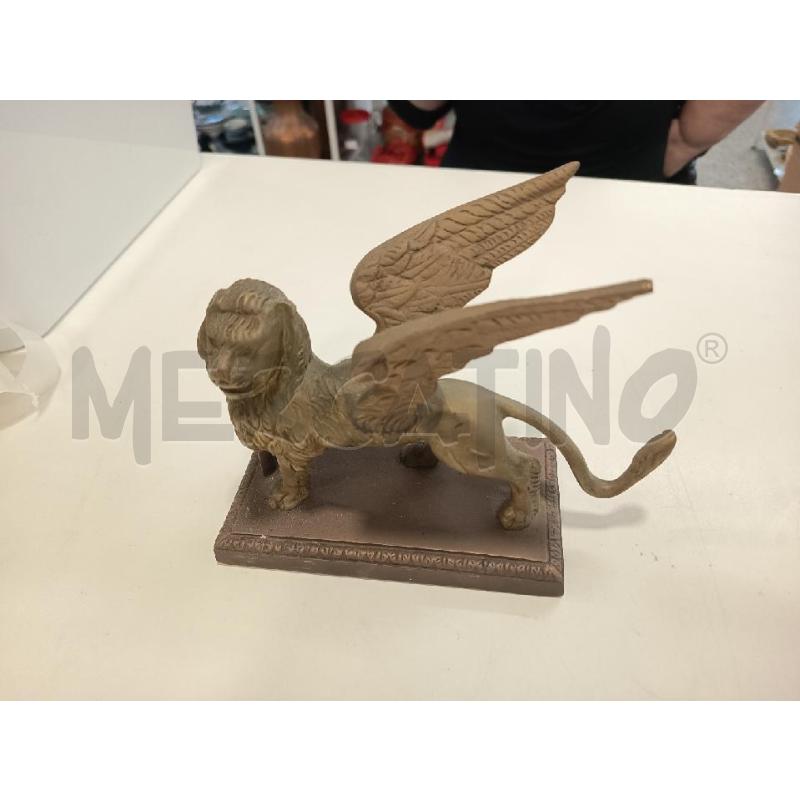 SCULTURA PICCOLA LEONE DI SAN MARCO BRONZO | Mercatino dell'Usato Roma rebibbia 1