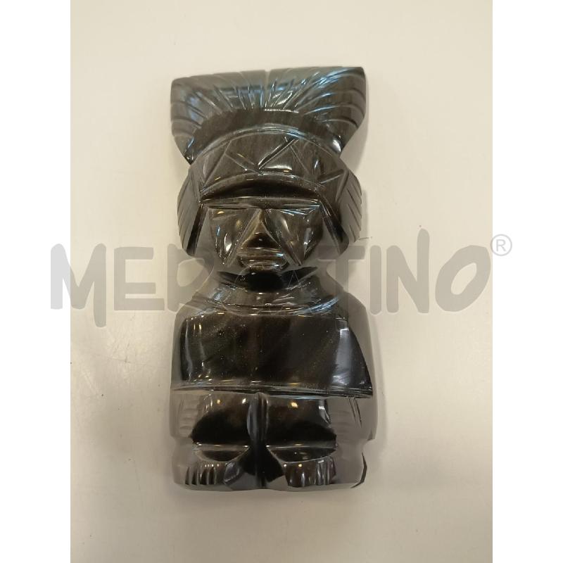 SCULTURA PICCOLA SUDAMERICANA PIETRA NERA | Mercatino dell'Usato Roma rebibbia 4