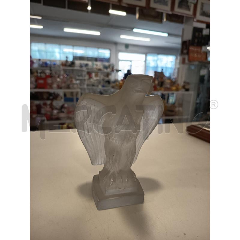 SCULTURA PICCOLA VETRO SATINATO AQUILA | Mercatino dell'Usato Roma rebibbia 1