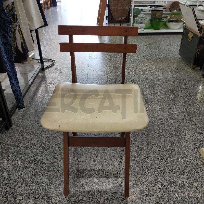 SEDIA BIMBI AGNOSINE ANNI 60 LEGNO SED BIANCA | Mercatino dell'Usato Roma rebibbia 1