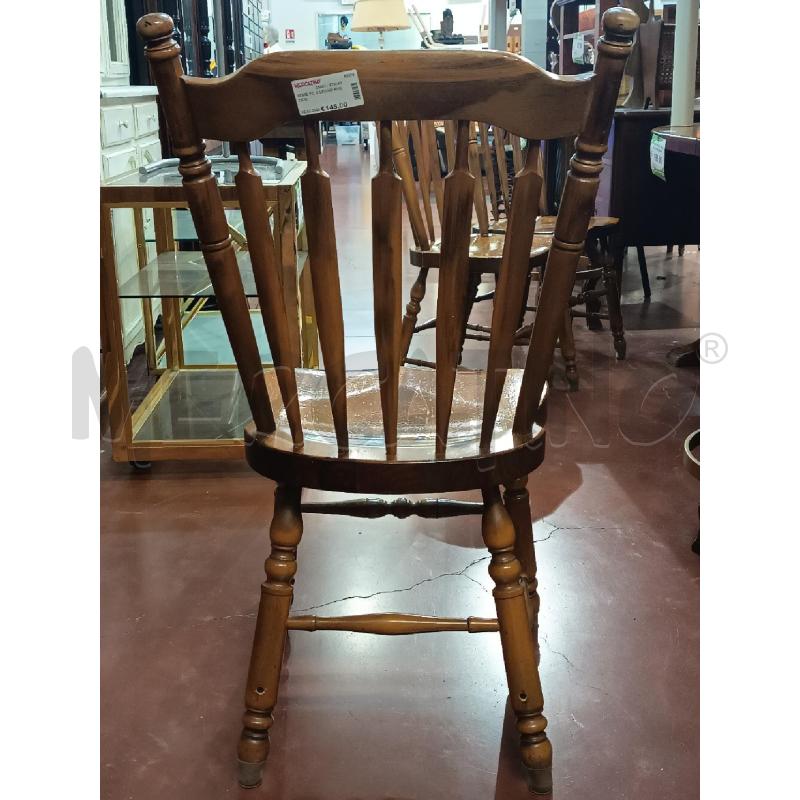 SEDIE PZ. 6 LEGNO RUSTICO | Mercatino dell'Usato Roma rebibbia 3
