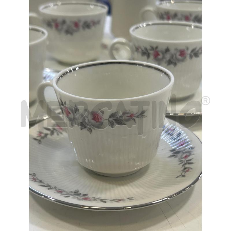 SERVIZIO TAZZE BAVARIA 6PZ+3PORTATE FIORI ROSA | Mercatino dell'Usato Roma rebibbia 2