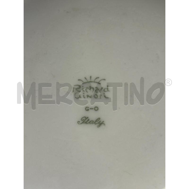 SERVIZIO THE' RICHARD GINORI 14PZ BIANCO FIORI COLORATI TEIERA MANCANTE | Mercatino dell'Usato Roma rebibbia 3