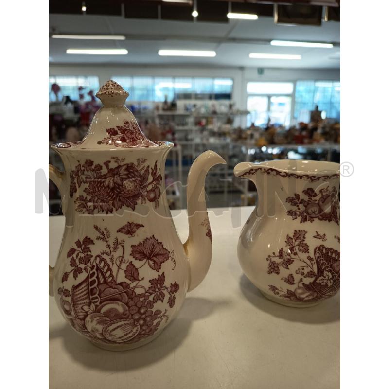 SERVIZIO  CAFFE 3 PEZZI CERAMICA INGLESE DIS ROSSI  | Mercatino dell'Usato Roma rebibbia 2