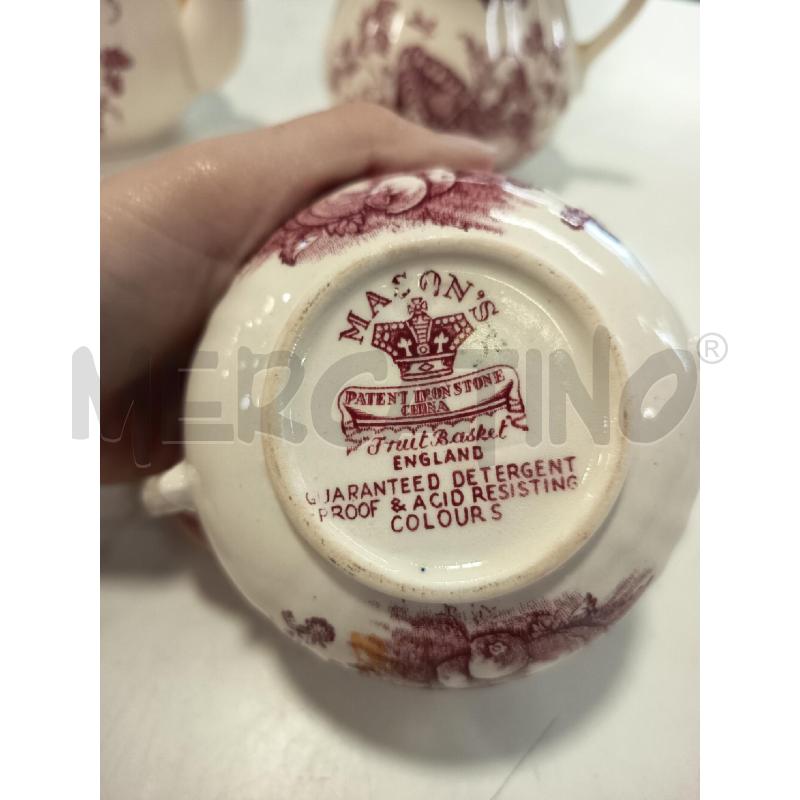 SERVIZIO  CAFFE 3 PEZZI CERAMICA INGLESE DIS ROSSI  | Mercatino dell'Usato Roma rebibbia 4
