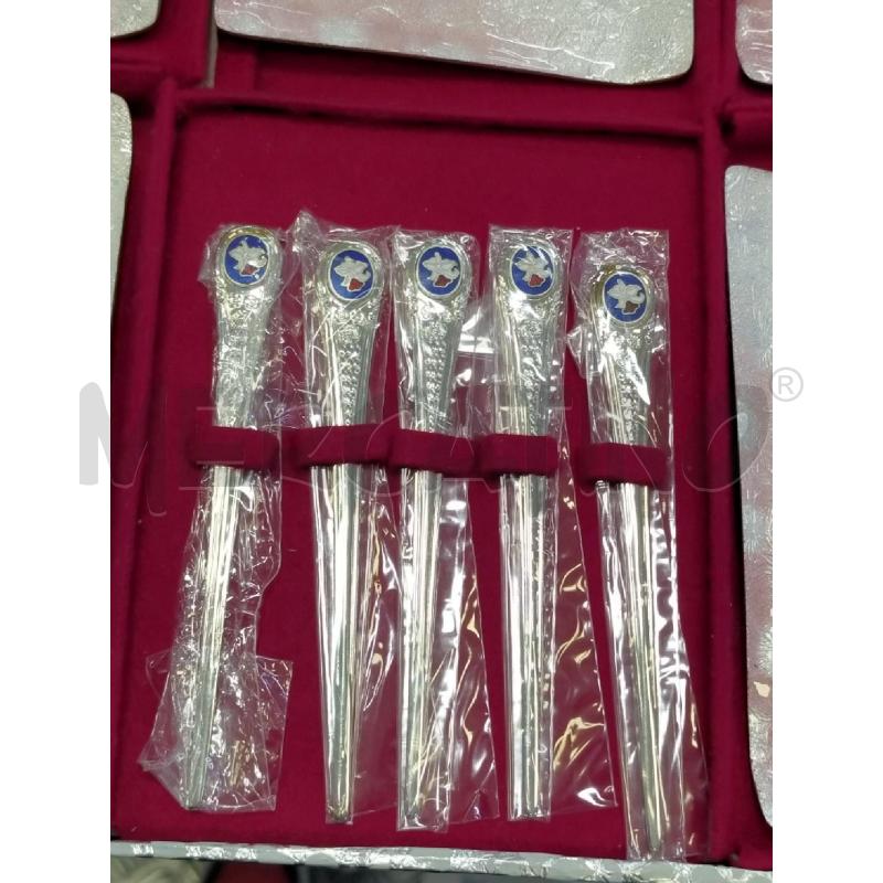 SET ANTIPASTO  ASIATICO PIATTINI/SPIEDINO ACCIAIO | Mercatino dell'Usato Roma rebibbia 3