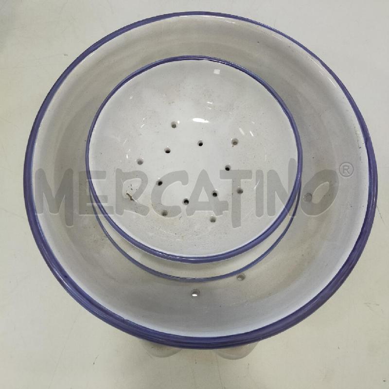 SET CERAMICHE PORTATA BIANCHE DIS MARR B BLU 4PZ | Mercatino dell'Usato Roma rebibbia 3