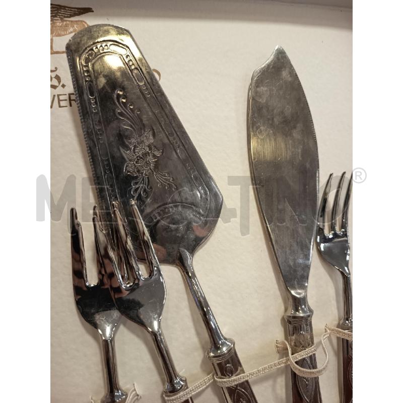SET DOLCE CROMO 6PZ + 2 PORTATE+ VASSOIO | Mercatino dell'Usato Roma rebibbia 4