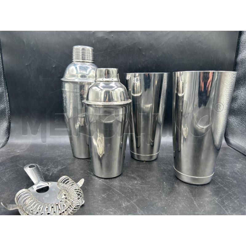 SET SHAKER CROMO 5PZ | Mercatino dell'Usato Roma rebibbia 1