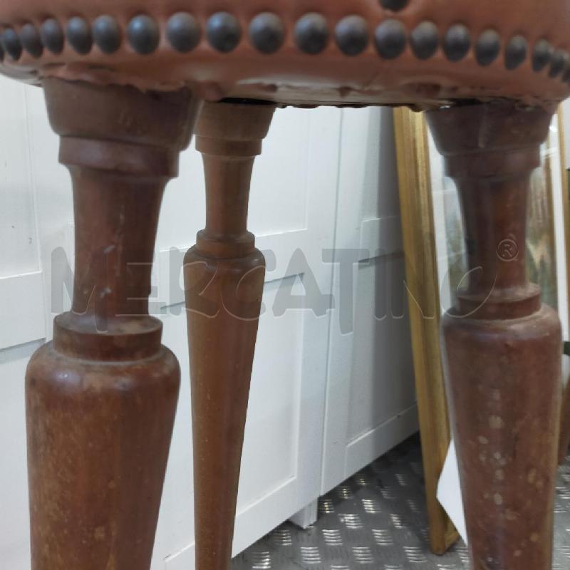 SGABELLO 3Z LEGNO SED MARRONE | Mercatino dell'Usato Roma rebibbia 4